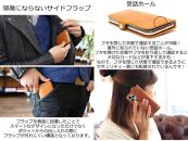 EFGS iPhone 14Plus 手帳型 ケース 栃木キャメル 【左開き】 TPU スタンド カード入れ ベルト付き 栃木レザー 本革 リッキーズ