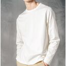 ◆サイズ：Ｍ◆【切り替えデザイン付き】 カリフォルニアコットン メンズTシャツ レギュラーフィット 長袖｜クルーネック　