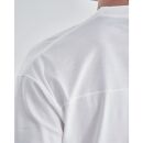 ◆サイズ：Ｍ◆【透けにくい白T】フットボールTシャツ アルビニ スムース ボールドフィット 半袖｜クルーネック　