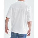 ◆サイズ：L◆【透けにくい白T】フットボールTシャツ アルビニ スムース ボールドフィット 半袖｜クルーネック　