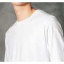 ◆サイズ：Ｍ◆【大人のドレスTシャツ】スビンプラチナムスムース スリムフィット 長袖｜クルーネック