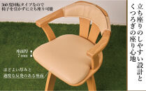 【幅58&nbsp;奥行57&nbsp;高さ67&nbsp;座面高41】C-123DX・回転式ダイニングチェアー＜色選択可＞