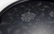 輪島塗　半月卓上膳　宝相華