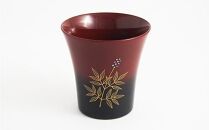 金沢漆器 ぐい呑み 加賀蒔絵 曙杯 南天