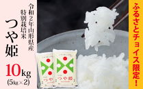 令和2年山形県産特別栽培米つや姫10kg(5kg×2)　BU005
